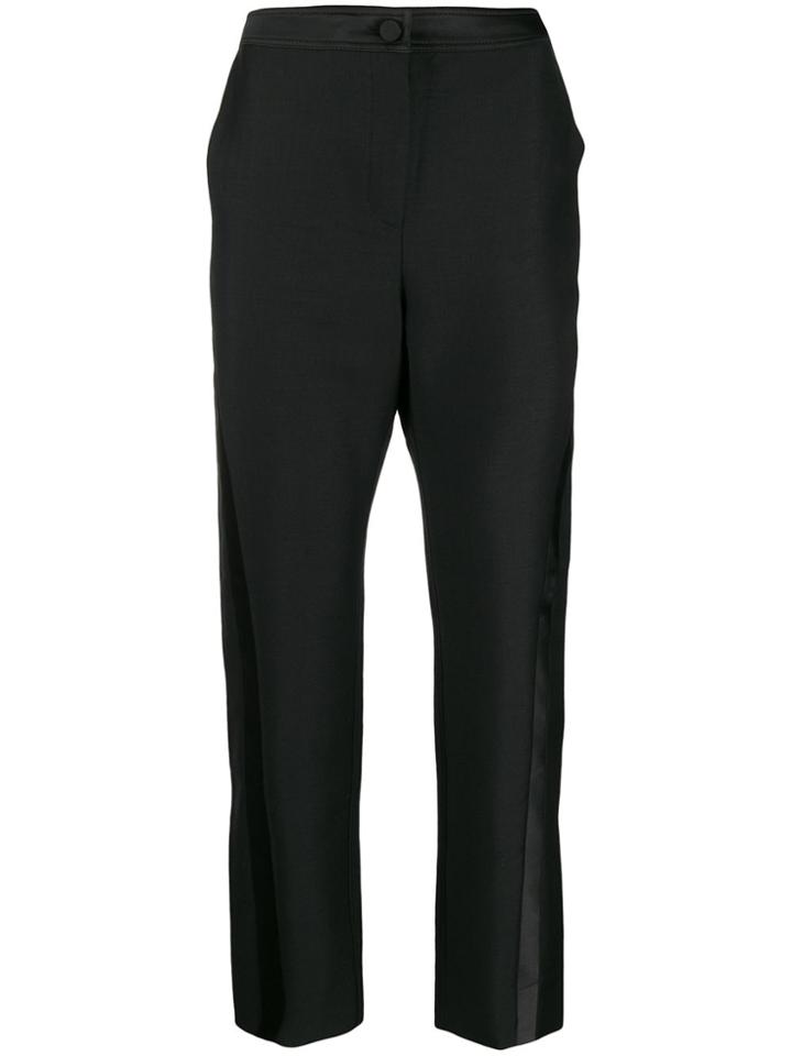 Lanvin Cropped Slim-fit Tailored Trousers - Black