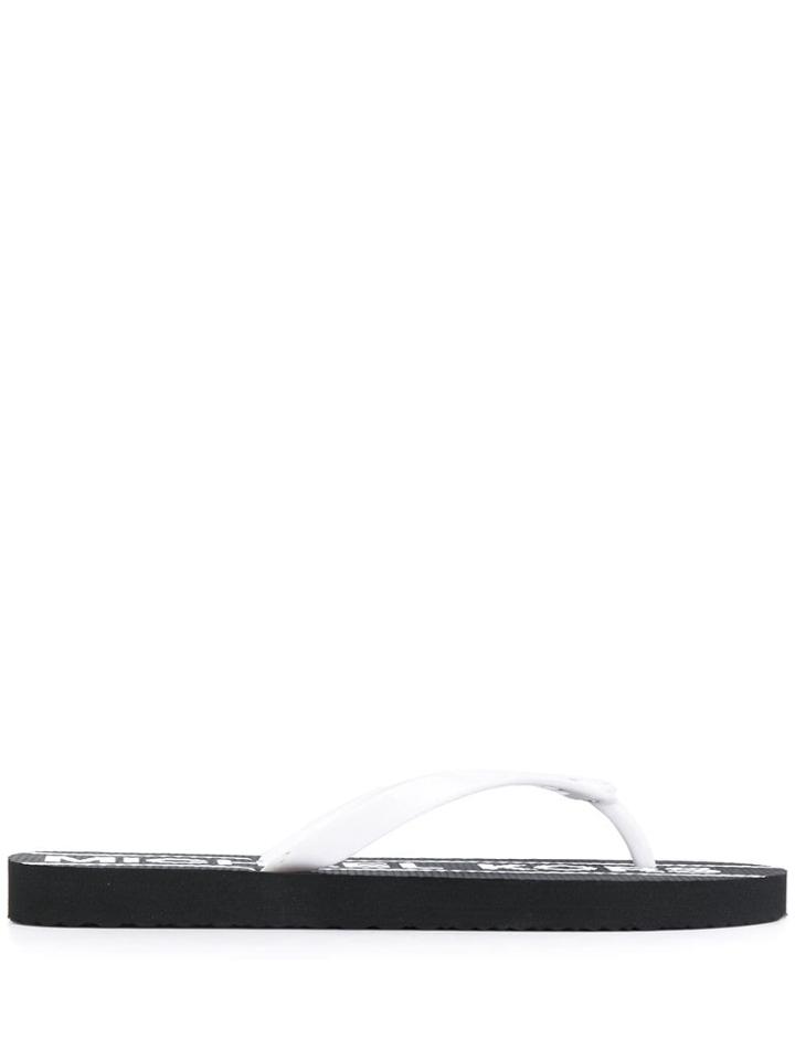 Michael Kors Jet-set Logo Flip Flops - Black