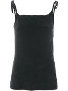 Mm6 Maison Margiela Knotted Strap Vest Top - Black