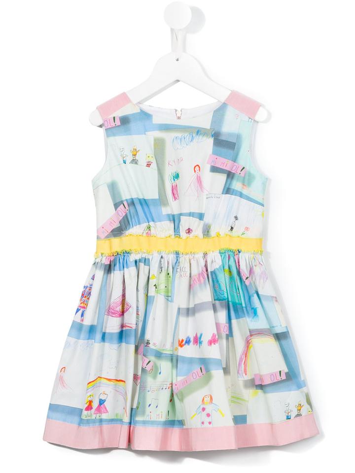 Mi Mi Sol Printed Flared Dress, Girl's, Size: 8 Yrs
