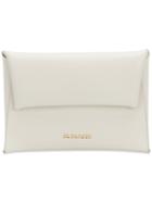 Jil Sander Logo Envelope Cardholder - White