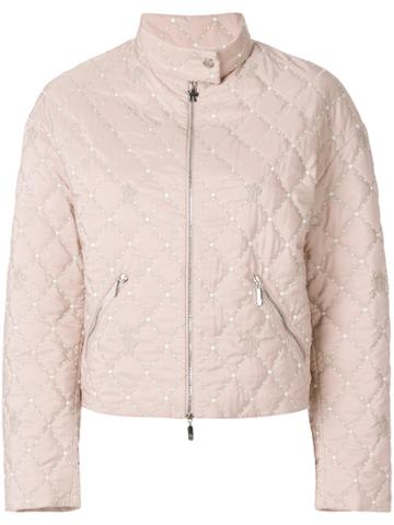 Moncler Gamme Rouge Cropped Quilted Jacket - Pink & Purple