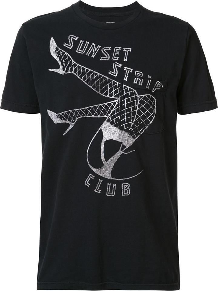 Local Authority Sunset Strip Pocket T-shirt, Adult Unisex, Size: Xl, Black, Cotton