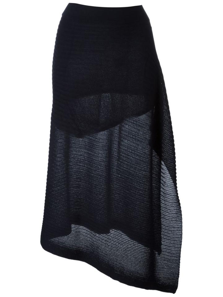 Marques'almeida Asymmetric Sheer Skirt