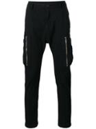 Helmut Lang Core Twill Cargo Pants, Men's, Size: 29, Black, Cotton/spandex/elastane