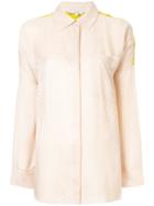 Layeur Contrast Back Shirt - Brown