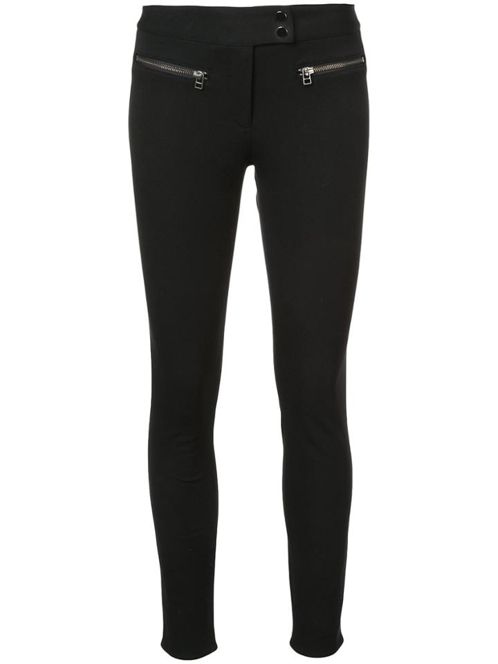 Veronica Beard Skinny Trousers With Zip - Black