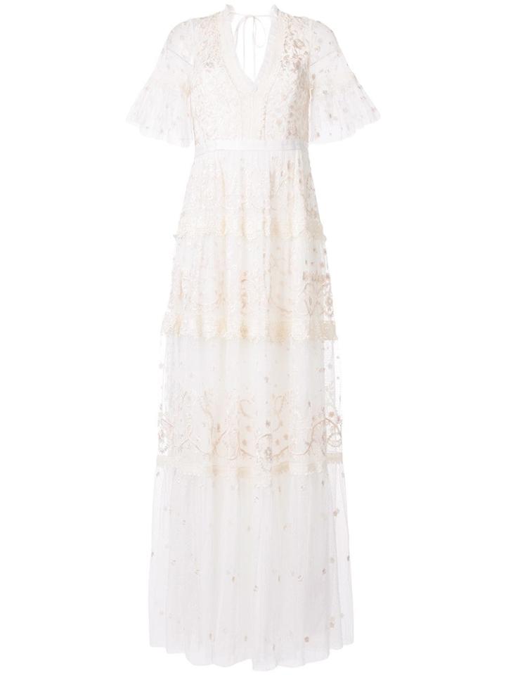 Needle & Thread Midsummer Lace Gown - White