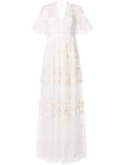 Needle & Thread Midsummer Lace Gown - White