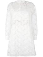 Blugirl - Broderie Anglaise Shift Dress - Women - Cotton/polyamide/polyester - 42, White, Cotton/polyamide/polyester