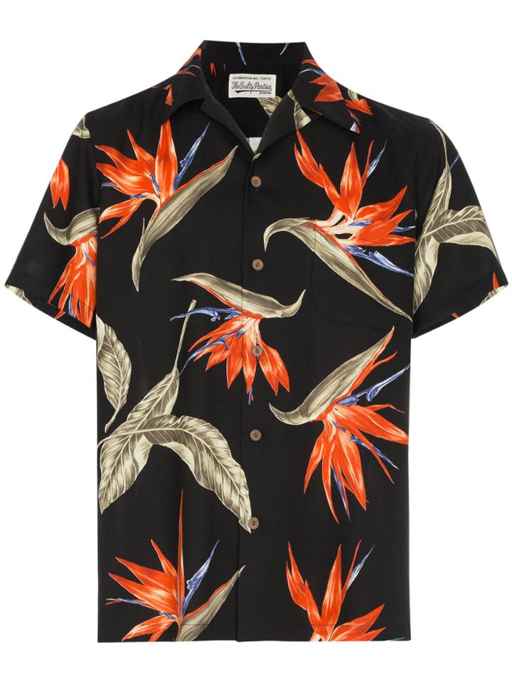 Wacko Maria Birds Of Paradise Shirt - Black