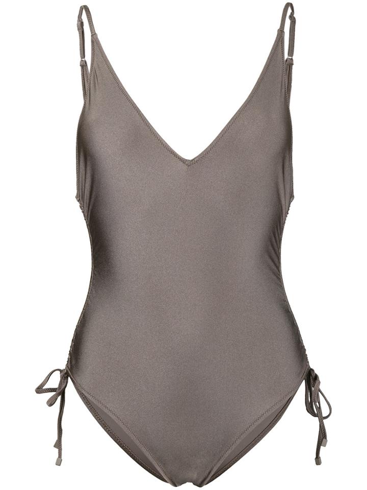Zimmermann Prima Ruched One Piece - Grey