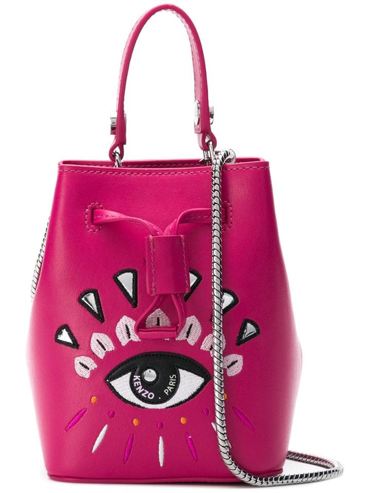 Kenzo Eye Bucket Bag - Pink & Purple