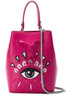 Kenzo Eye Bucket Bag - Pink & Purple