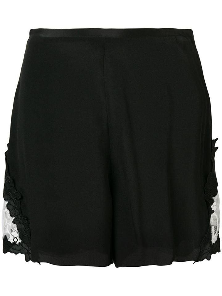See By Chloé Silk And Cotton Blend Shorts - Black