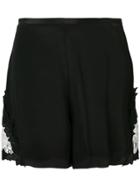 See By Chloé Silk And Cotton Blend Shorts - Black