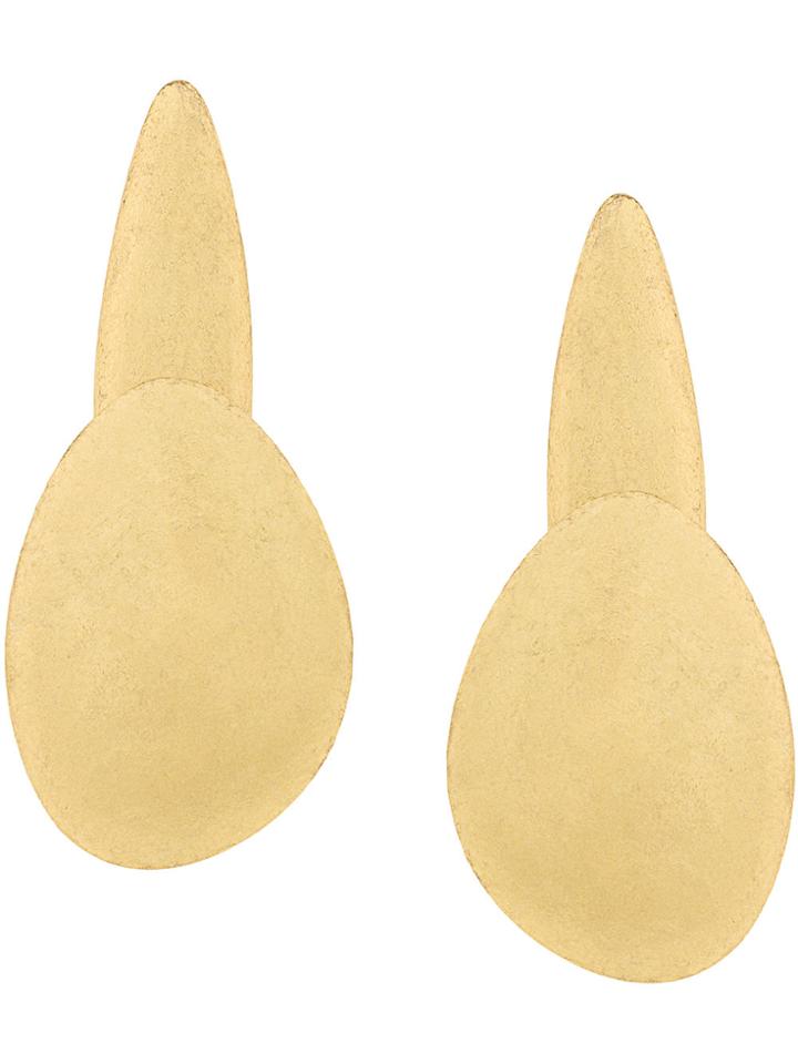 Monies Oversized Clip-on Earrings - Metallic