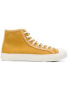 Ymc Lace-up Hi-top Sneakers - Yellow & Orange