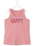 Zadig & Voltaire Kids - Teen Happy Print T-shirt - Kids - Cotton - 14 Yrs, Pink/purple