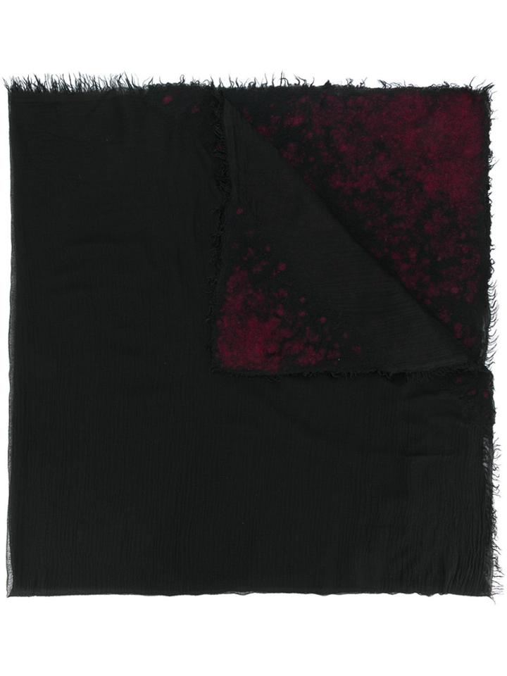 Faliero Sarti Splatter Detail Scarf - Black