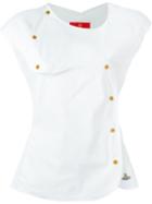 Vivienne Westwood Red Label Asymmetric Button Fitted Top