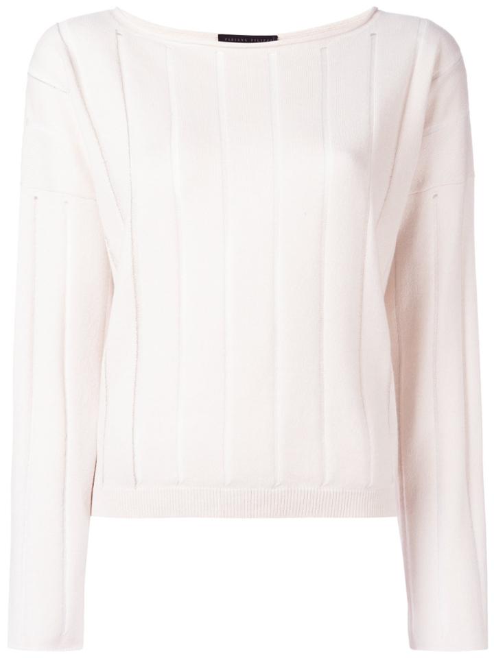Fabiana Filippi Cashmere Ribbed Jumper - Nude & Neutrals