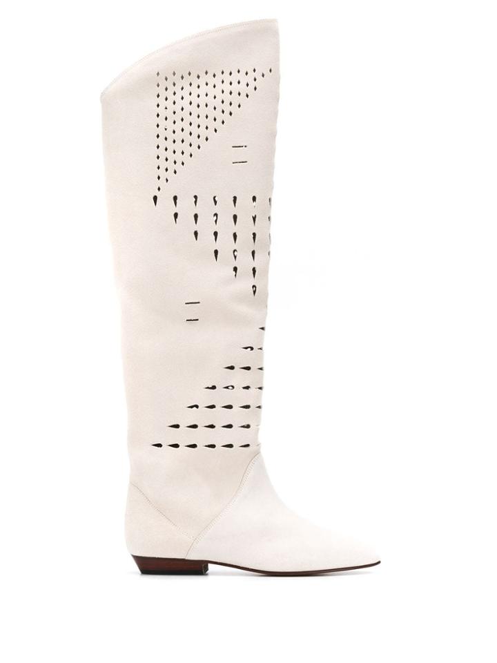 Isabel Marant Soren High Boots - White