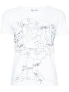 Jimi Roos Embroidered Mushroom T-shirt - White