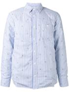 Maison Kitsuné - Padded Shirt Jacket - Men - Cotton - S, Blue, Cotton