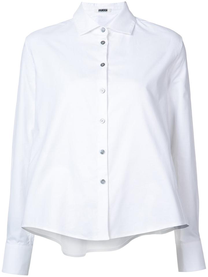Jourden - Cut-out Smock Blouse - Women - Cotton - 40, White, Cotton