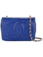 Chanel Vintage Cc Mark Chain Bag - Blue