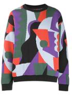 Napa By Martine Rose Jacquard Knit Jumper - Black