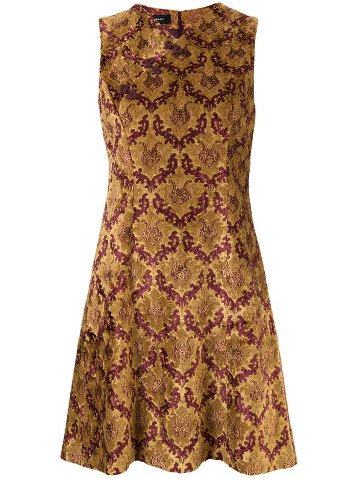 G.v.g.v. Printed Mini Dress - Yellow & Orange