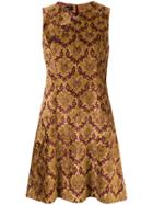 G.v.g.v. Printed Mini Dress - Yellow & Orange