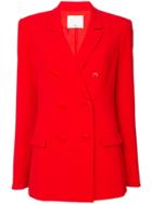 Tibi Double Breasted Blazer - Red