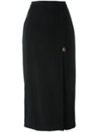 Christopher Kane Beetles Midi Skirt, Women's, Size: 42, Black, Spandex/elastane/viscose