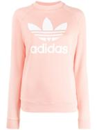 Adidas Logo Print Sweatshirt - Pink