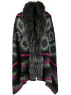 Bazar Deluxe Loose-fit Aztec Cardi-coat - Grey