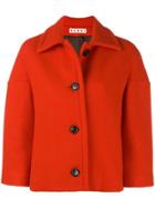 Marni Cropped Button Jacket - Red