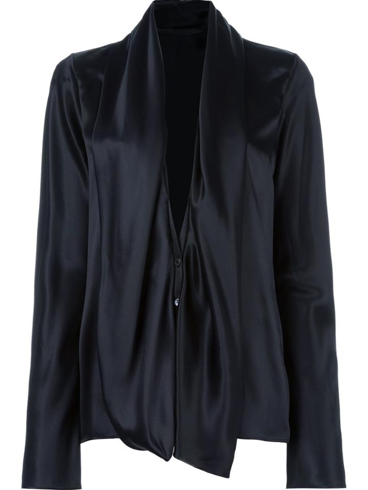 Haider Ackermann Draped Collar Shirt - Black