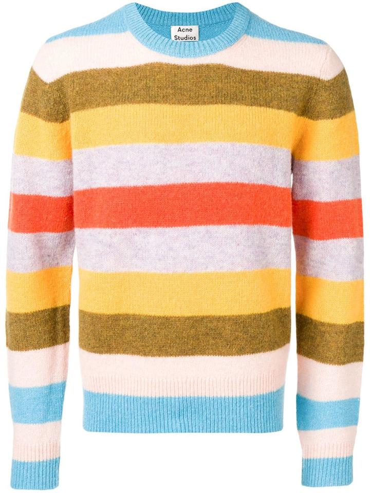 Acne Studios Kai Block Stripe Jumper - Yellow