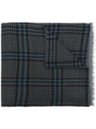 Valentino Houndstooth Scarf - Blue