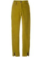 Ann Demeulemeester Cropped Skinny Fit Trousers - Green