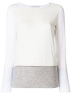 Fabiana Filippi Long Sleeve Top - White