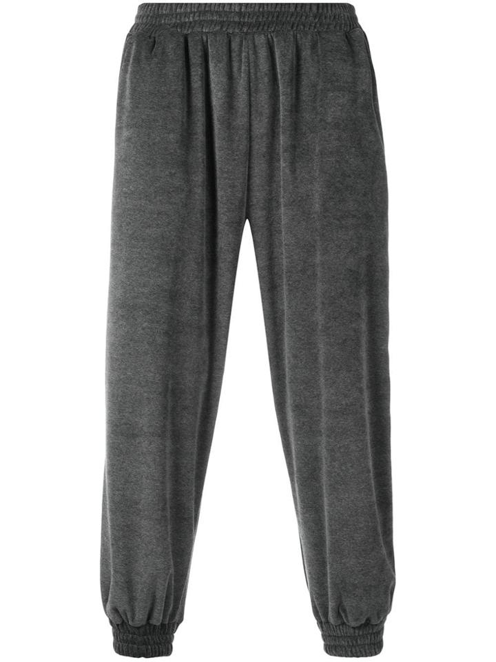Paura Side Stripe Track Pants - Grey