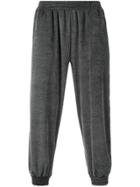 Paura Side Stripe Track Pants - Grey