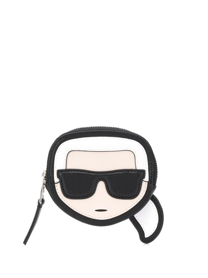 Karl Lagerfeld Karl Face Coin Purse - Black