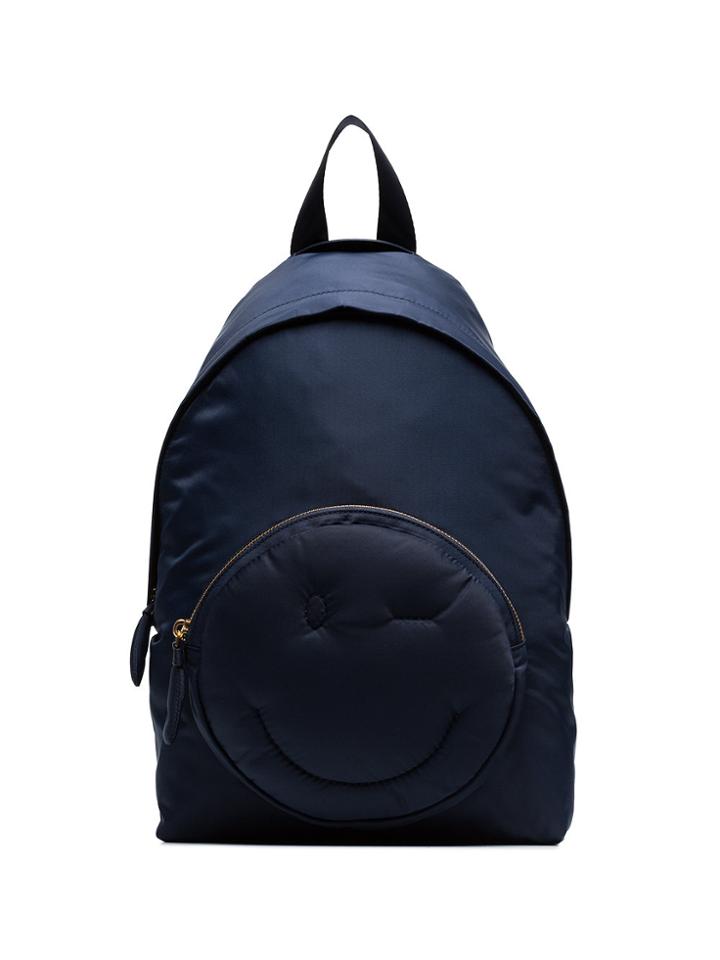 Anya Hindmarch Blue Chubby Wink Backpack