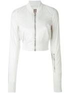 Rick Owens Drkshdw - Cropped Puffy Bomber Jacket - Women - Polyamide - S, Grey, Polyamide