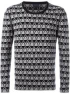 Lanvin Striped Cross Chevron Jumper - Black